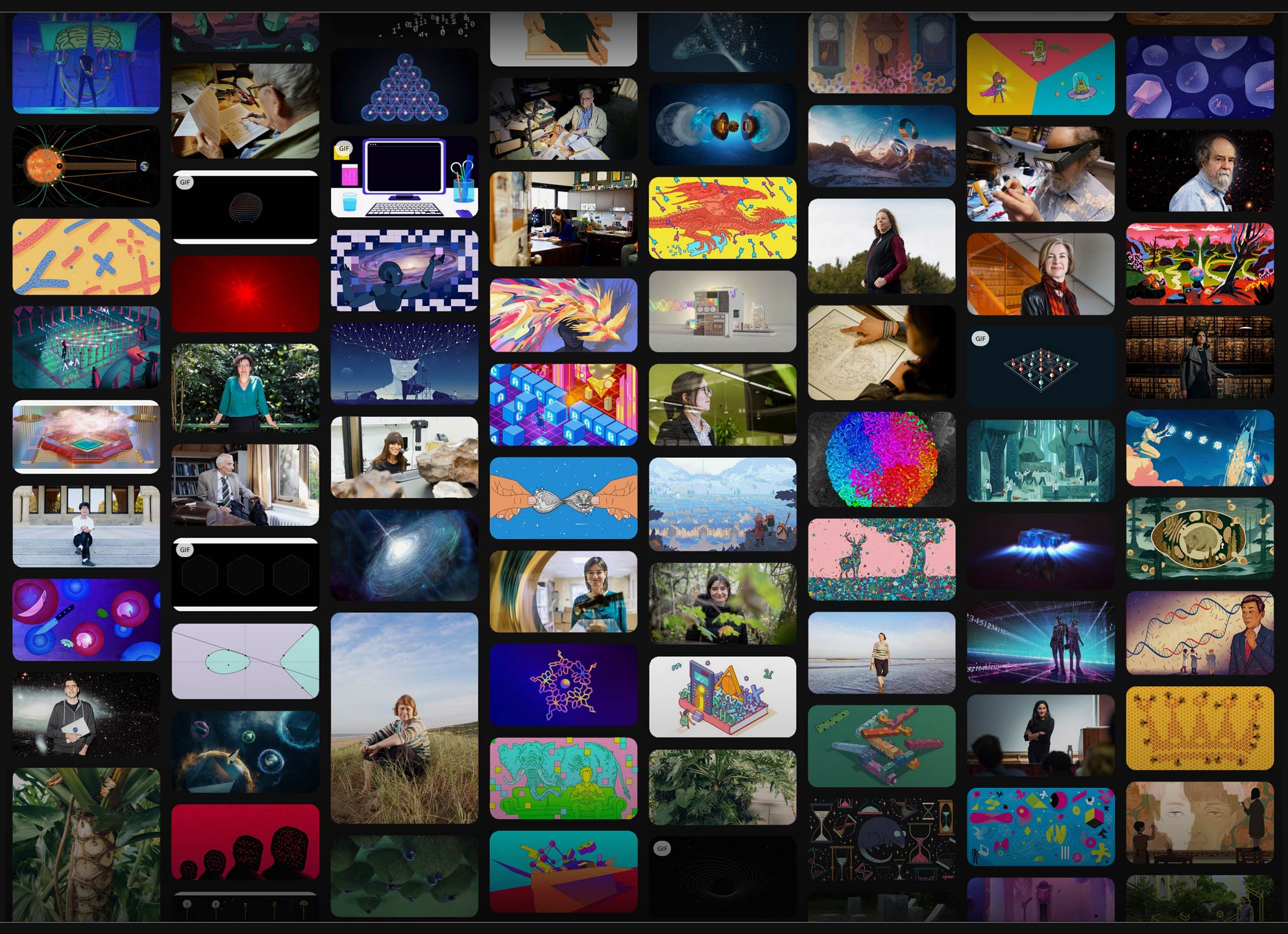 Screenshot of images on Pinterest