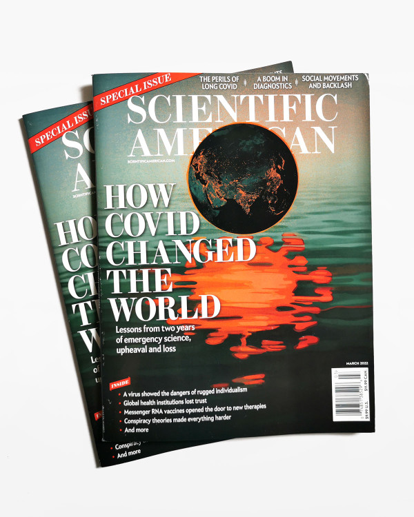 Scientific American cover: How COVID Changed the World